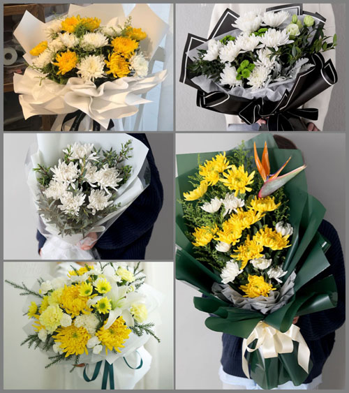 湖北武汉市新洲区阳逻街道陈咀村白事花束代送
